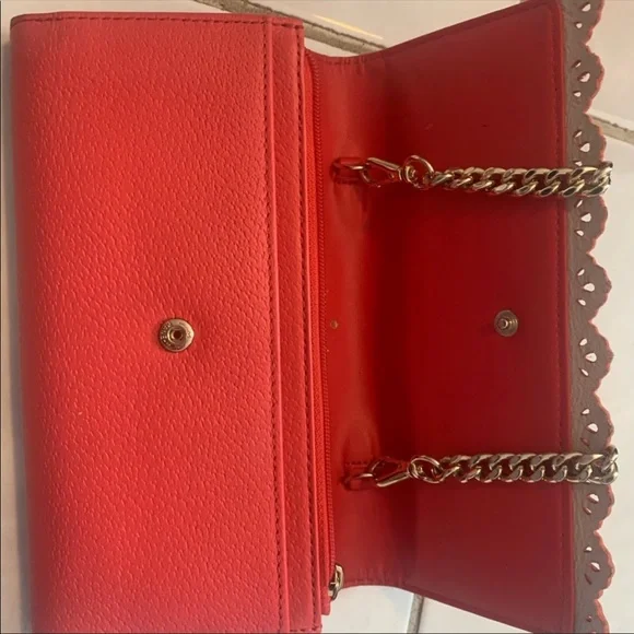 Kate Spade Wallet with Removable Chain in Red - Picture 2 of 5